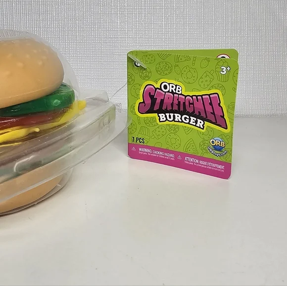 Stretchie Burger Toy NEW - Picture 2 of 6